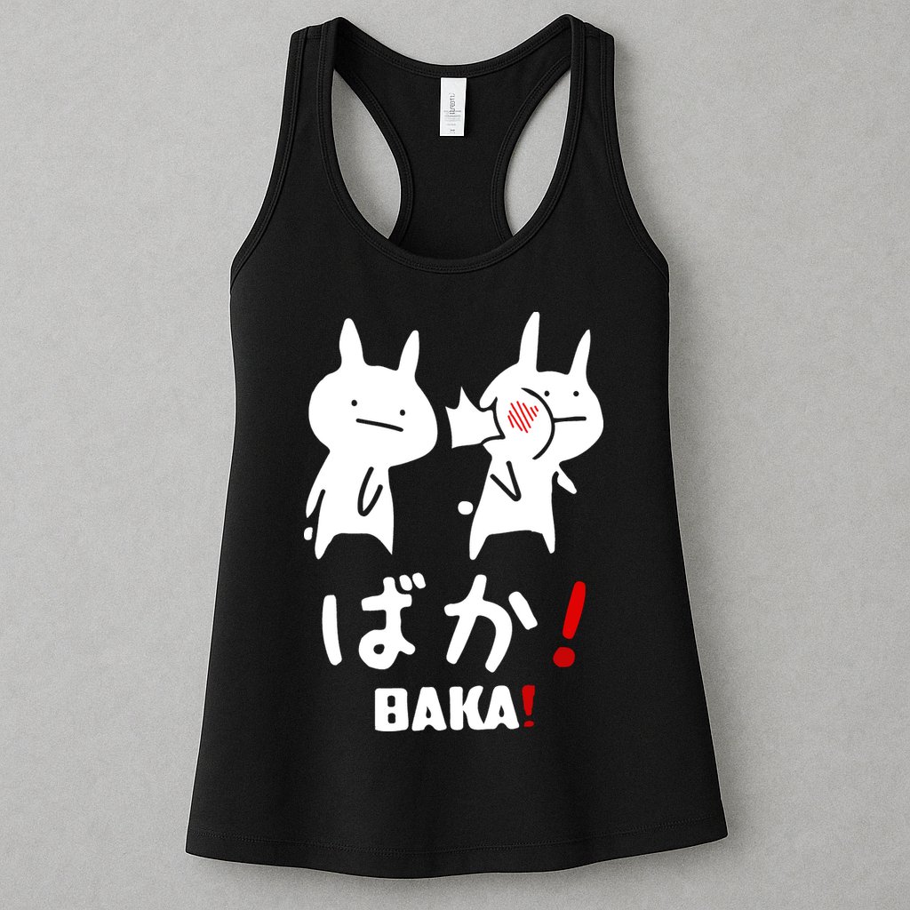 Baka Cute Anime Japanese Word Womens Tank Top