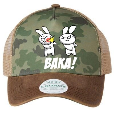 Baka! Rabbit Slap Funny Anime Legacy Tie Dye Trucker Hat