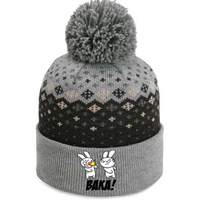 Baka! Rabbit Slap Funny Anime The Baniff Cuffed Pom Beanie