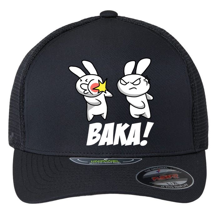 Baka! Rabbit Slap Funny Anime Flexfit Unipanel Trucker Cap