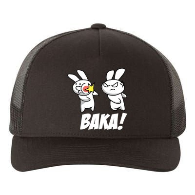 Baka! Rabbit Slap Funny Anime Yupoong Adult 5-Panel Trucker Hat