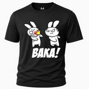 Baka! Rabbit Slap Funny Anime Cooling Performance Crew T-Shirt