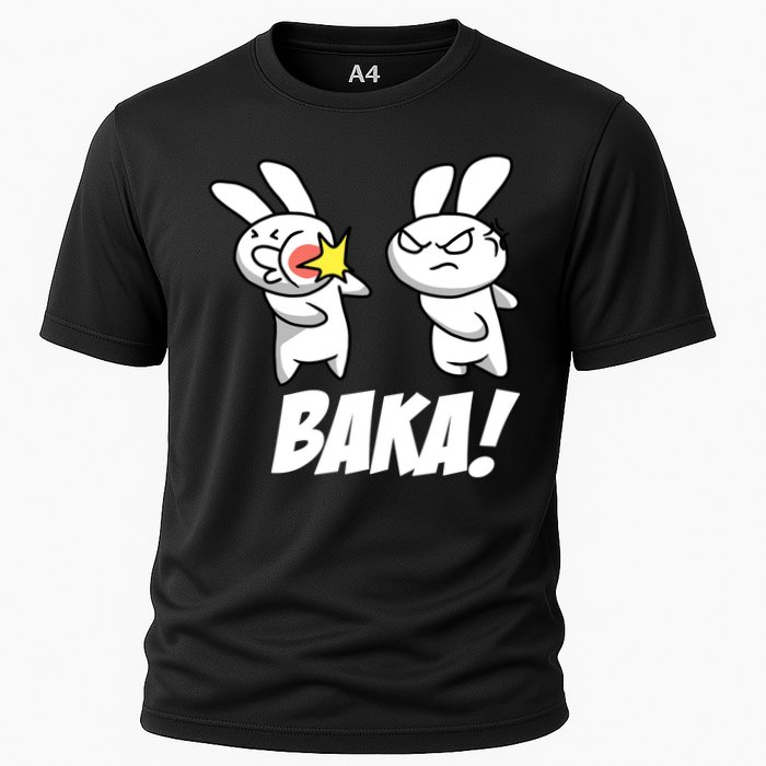 Baka! Rabbit Slap Funny Anime Cooling Performance Crew T-Shirt