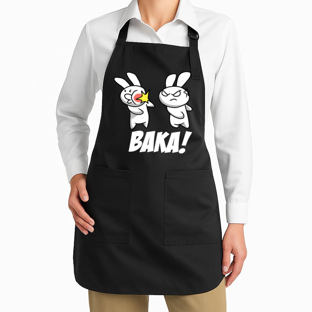 Baka! Rabbit Slap Funny Anime Apron