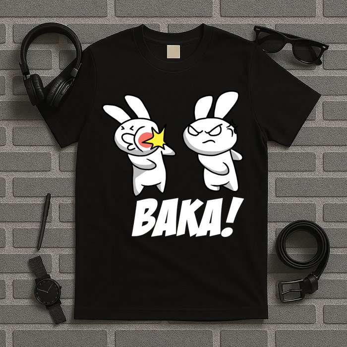 Baka! Rabbit Slap Funny Anime T-Shirt