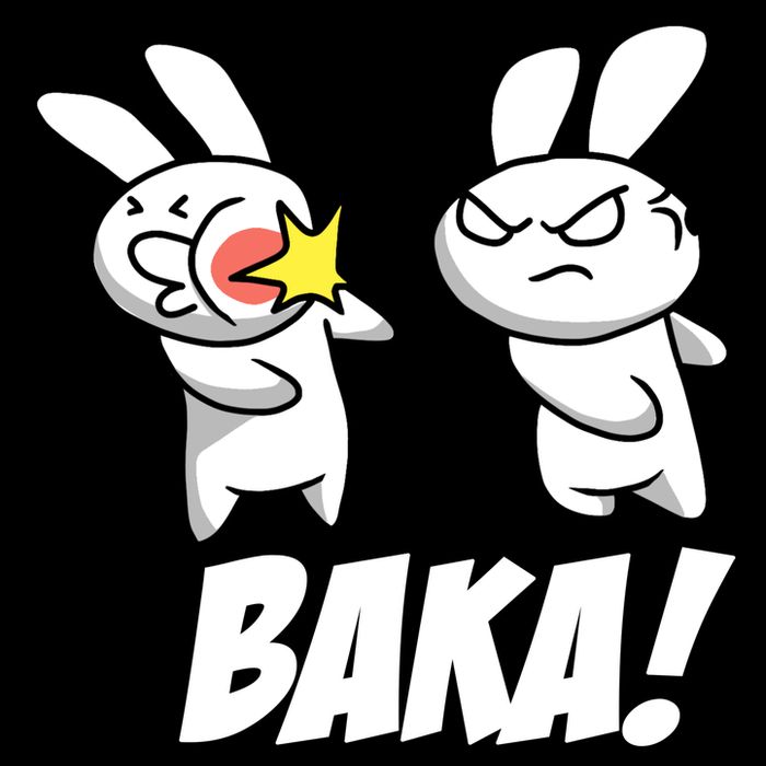 Baka! Rabbit Slap Funny Anime T-Shirt