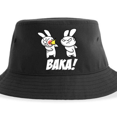 Baka! Rabbit Slap Funny Anime Sustainable Bucket Hat