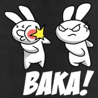 Baka! Rabbit Slap Funny Anime Adult Drive Performance Visor