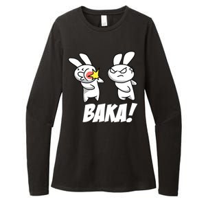 Baka! Rabbit Slap Funny Anime Womens CVC Long Sleeve Shirt