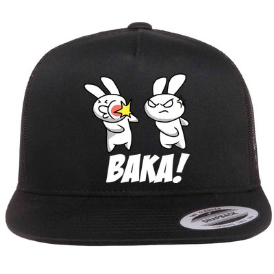 Baka! Rabbit Slap Funny Anime Flat Bill Trucker Hat