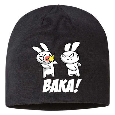 Baka! Rabbit Slap Funny Anime Sustainable Beanie