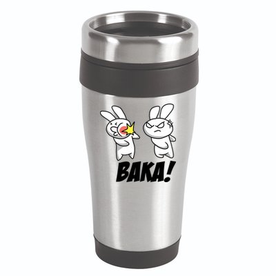Baka! Rabbit Slap Funny Anime 16oz Travel Tumbler