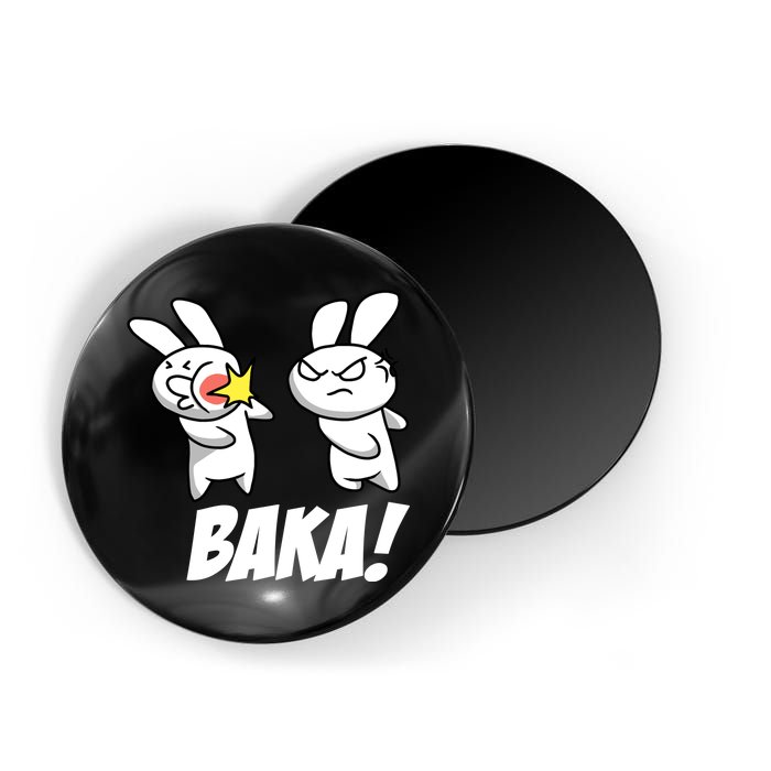 Baka! Rabbit Slap Funny Anime Magnet