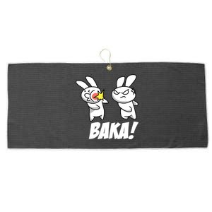 Baka! Rabbit Slap Funny Anime Large Microfiber Waffle Golf Towel