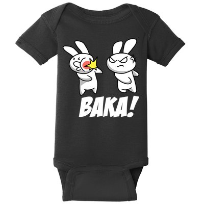 Baka! Rabbit Slap Funny Anime Baby Bodysuit