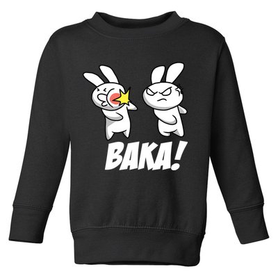 Baka! Rabbit Slap Funny Anime Toddler Sweatshirt