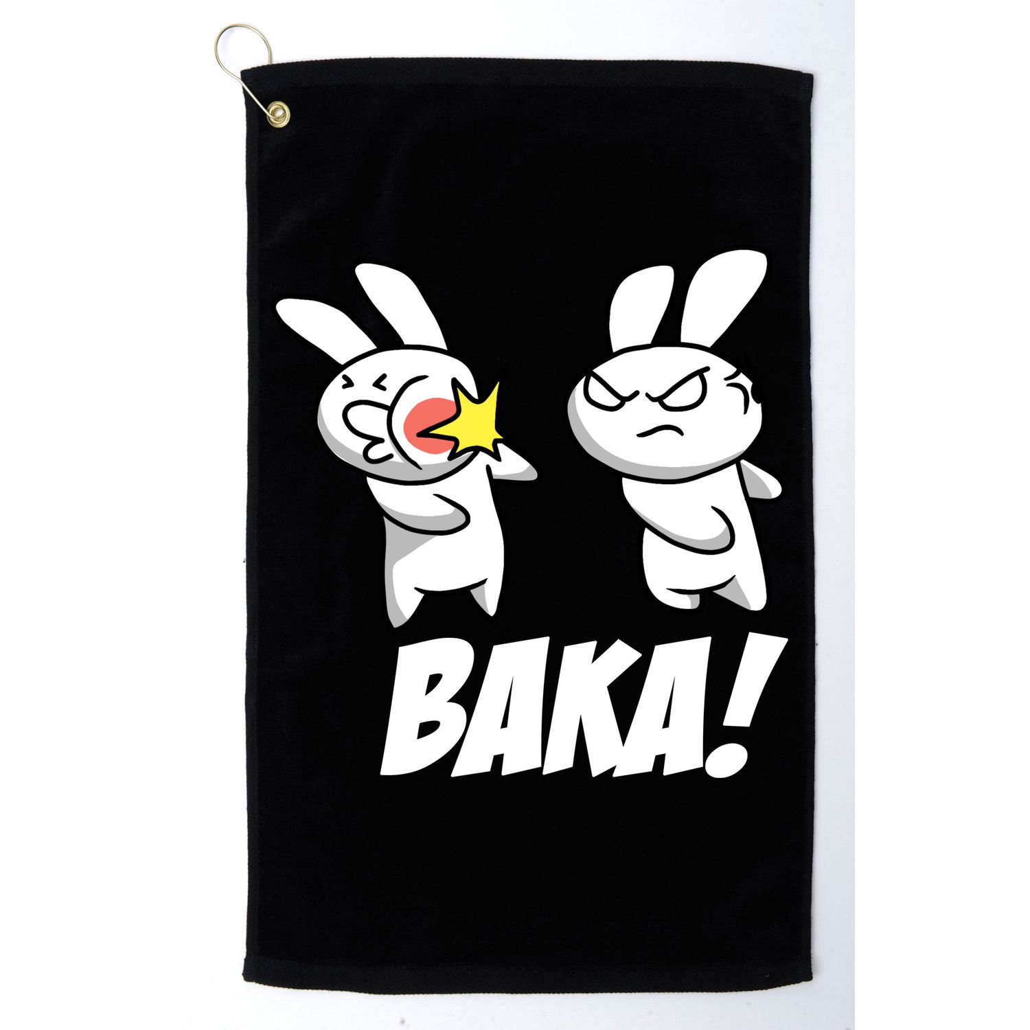 Baka! Rabbit Slap Funny Anime Golf Towel