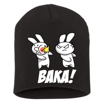 Baka! Rabbit Slap Funny Anime Short Acrylic Beanie