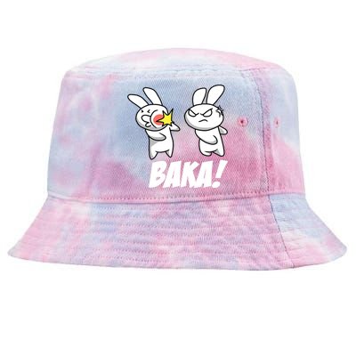 Baka! Rabbit Slap Funny Anime Tie-Dyed Bucket Hat