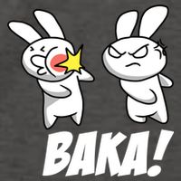 Baka! Rabbit Slap Funny Anime Vector Backpack