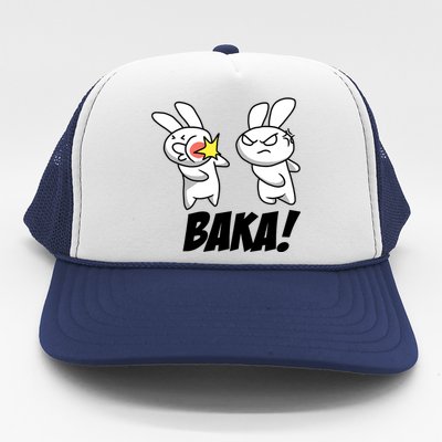 Baka! Rabbit Slap Funny Anime Trucker Hat