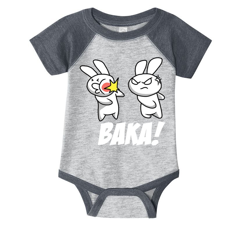 Baka! Rabbit Slap Funny Anime Infant Baby Jersey Bodysuit
