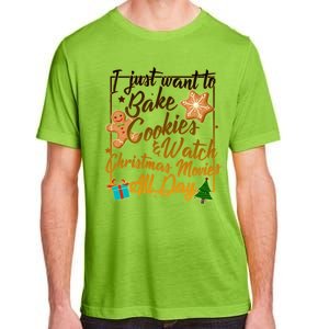 Bake Cookies Watch Christmas Movies Adult ChromaSoft Performance T-Shirt