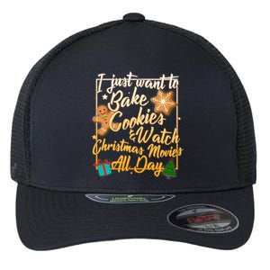 Bake Cookies Watch Christmas Movies Flexfit Unipanel Trucker Cap