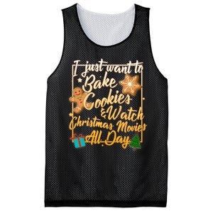 Bake Cookies Watch Christmas Movies Mesh Reversible Basketball Jersey Tank