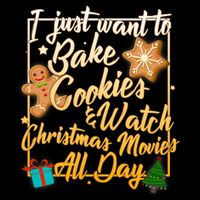 Bake Cookies Watch Christmas Movies Poster