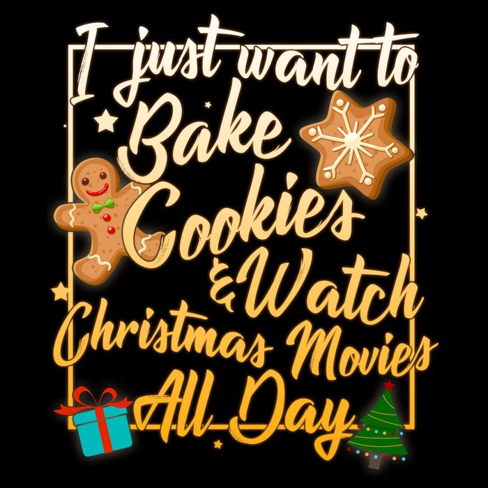Bake Cookies Watch Christmas Movies Poster