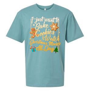 Bake Cookies Watch Christmas Movies Sueded Cloud Jersey T-Shirt