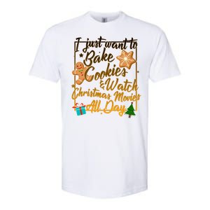 Bake Cookies Watch Christmas Movies Softstyle CVC T-Shirt