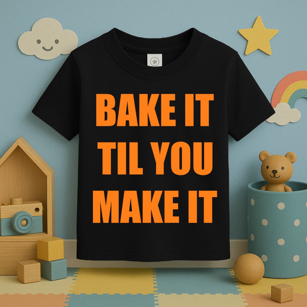 Bake it Til You Make It Cleveland Football Toddler T-Shirt