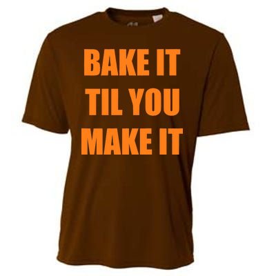 Bake it Til You Make It Cleveland Football Cooling Performance Crew T-Shirt