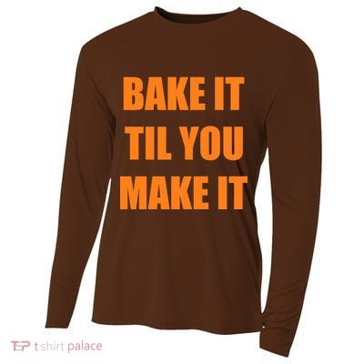 Bake it Til You Make It Cleveland Football Cooling Performance Long Sleeve Crew