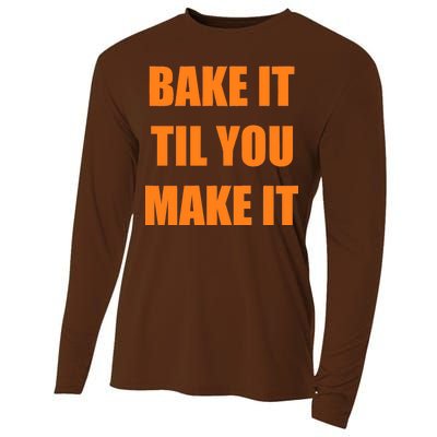 Bake it Til You Make It Cleveland Football Cooling Performance Long Sleeve Crew