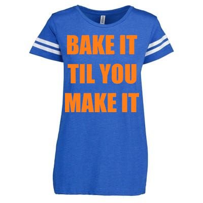 Bake it Til You Make It Cleveland Football Enza Ladies Jersey Football T-Shirt