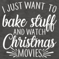 Bake Stuff And Watch Christmas Movies Vector Backpack