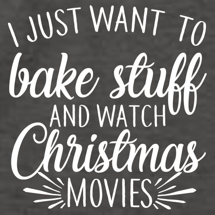 Bake Stuff And Watch Christmas Movies Vector Backpack