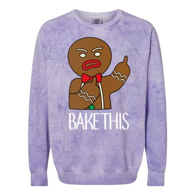 Bake This Gingerbread X-Mas Colorblast Crewneck Sweatshirt