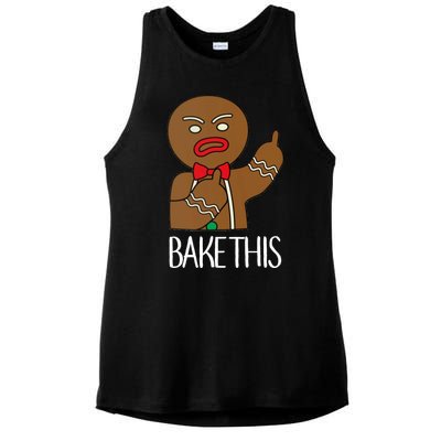 Bake This Gingerbread X-Mas Ladies PosiCharge Tri-Blend Wicking Tank