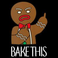 Bake This Gingerbread X-Mas Flexfit Unipanel Trucker Cap