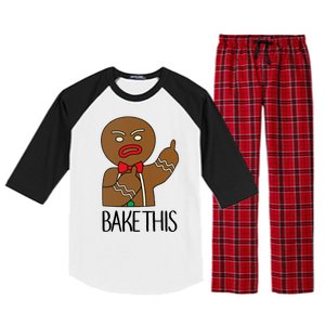 Bake This Gingerbread X-Mas Raglan Sleeve Pajama Set