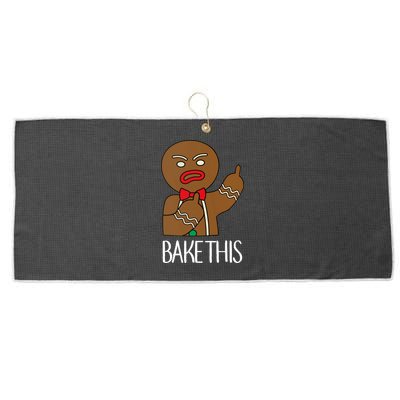 Bake This Gingerbread X-Mas Large Microfiber Waffle Golf Towel