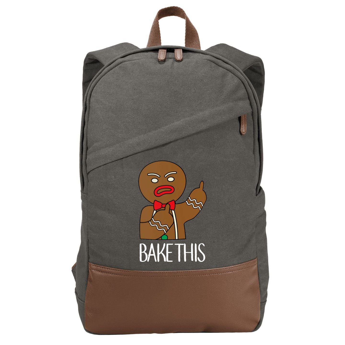 Bake This Gingerbread X-Mas Cotton Canvas Backpack