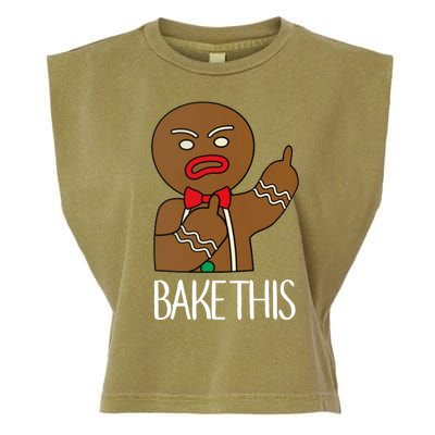 Bake This Gingerbread X-Mas Garment-Dyed Women's Muscle Tee