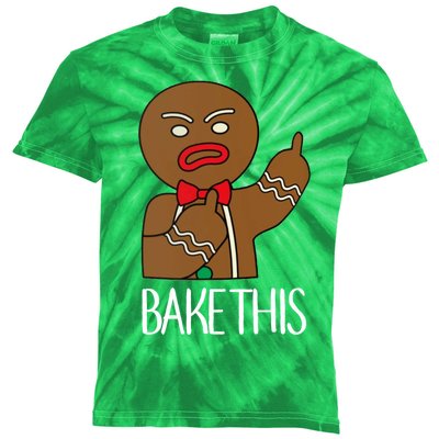 Bake This Gingerbread X-Mas Kids Tie-Dye T-Shirt