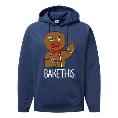 Bake This Gingerbread X-Mas Performance Fleece Hoodie