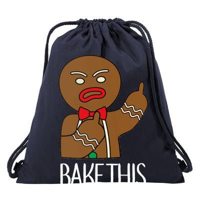 Bake This Gingerbread X-Mas Drawstring Bag